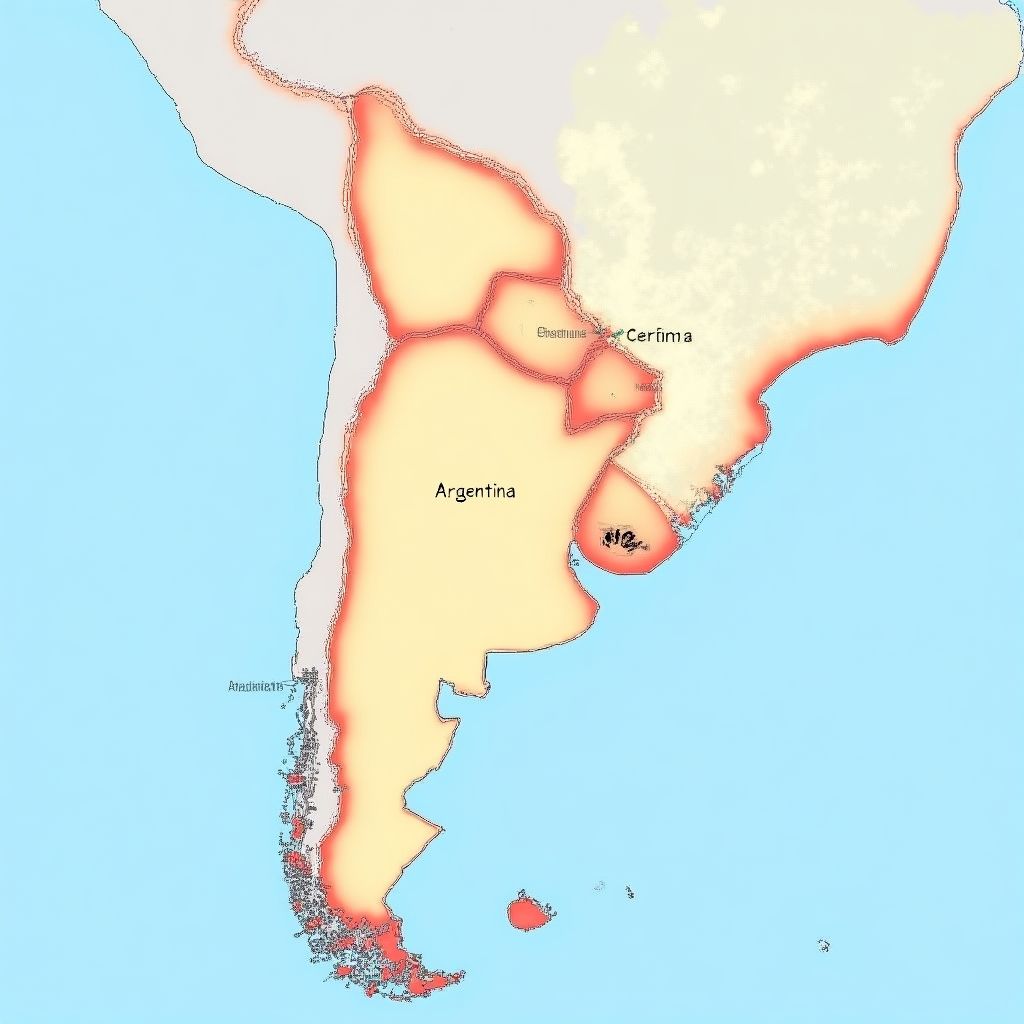 Mapa de Estaciones YPF en Argentina